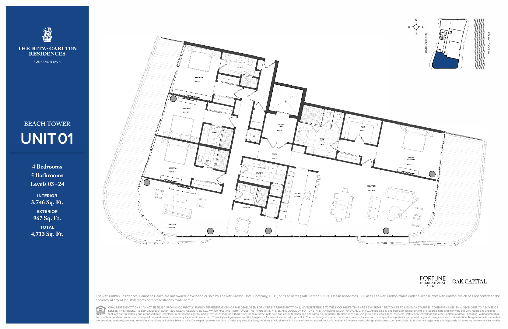 RitzCarlton Residences Floor Plans